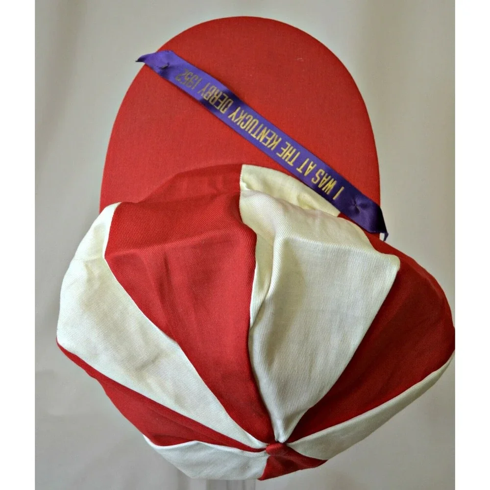 vintage 1952 Kentucky Derby souvenir oversized rare tam hat Hill‎ Gail